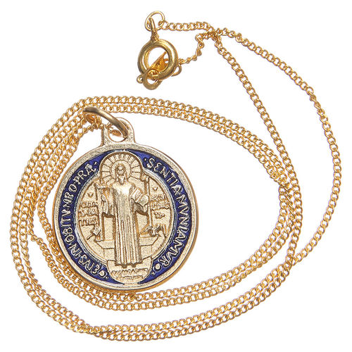 Medalla de San Benito, baño de oro
