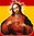 Colgadura bandera España Corazón Jesús