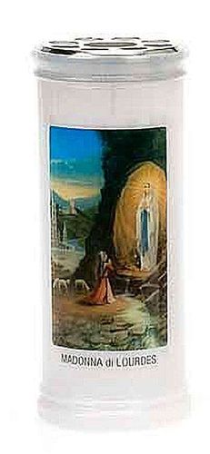 Vela cera Virgen de Lourdes